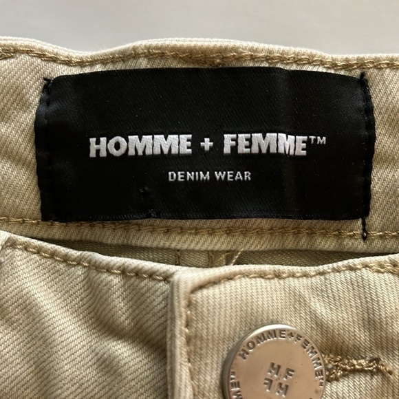 Homme + Femme Unisex Denim Wear Embroidered Shorts NWT Size 28 - Picture 10 of 16